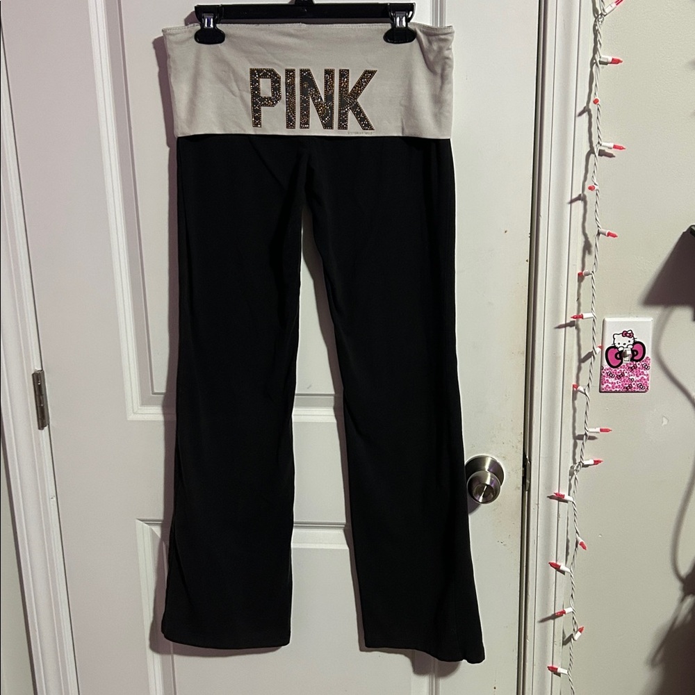 PINK vs fold over yoga pants